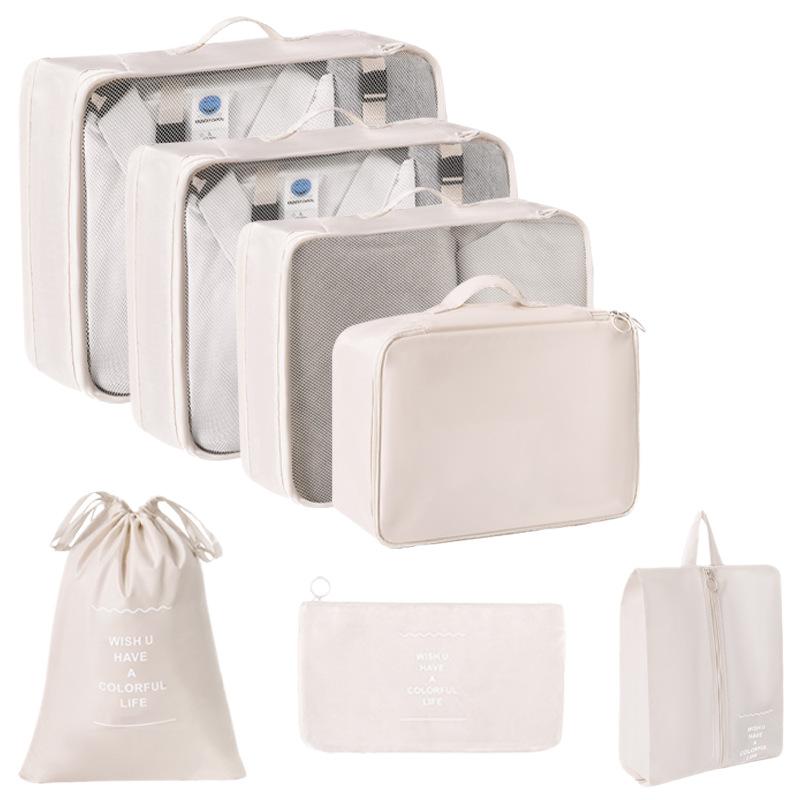 Travel Storage Organizer Set Portable Luggage Clothes Packing Cubes Large Capacity Travel Bag Suitcase Clothing Organizer Pouch
