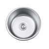 304 Lavabo Sottopiano Rotondo Nano Isola Bancone Bar Piccolo Singolo Lavello Cucina Lavello Acciaio Inox Lavabo Lavaggio Verdure