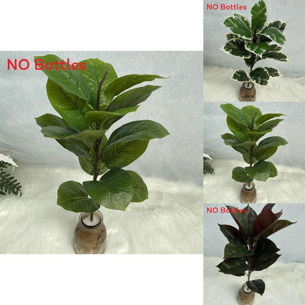 Pflanze Künstlich Realistisch Ficus Elastica Blatt Laub Heim Hochzeit Büro Dekor