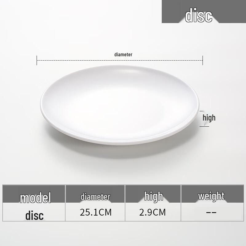 10-inch Melamine Divided Round Serving Tray