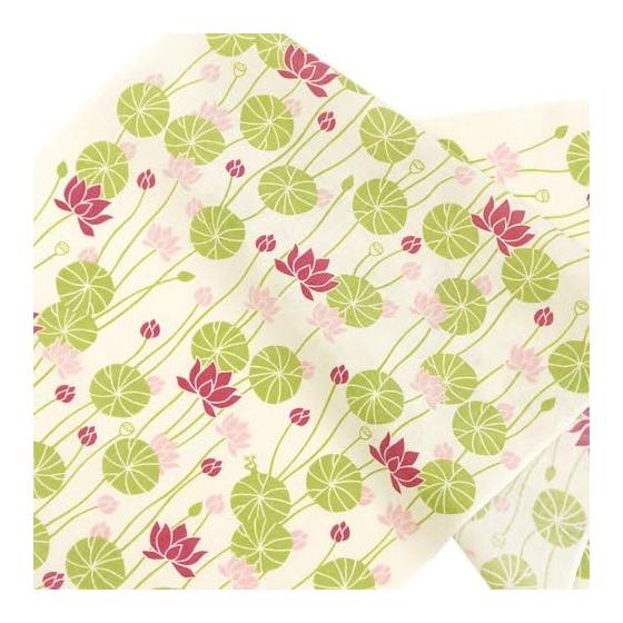 Hamamonyo Tenugui Lotus Off 100% Cotton