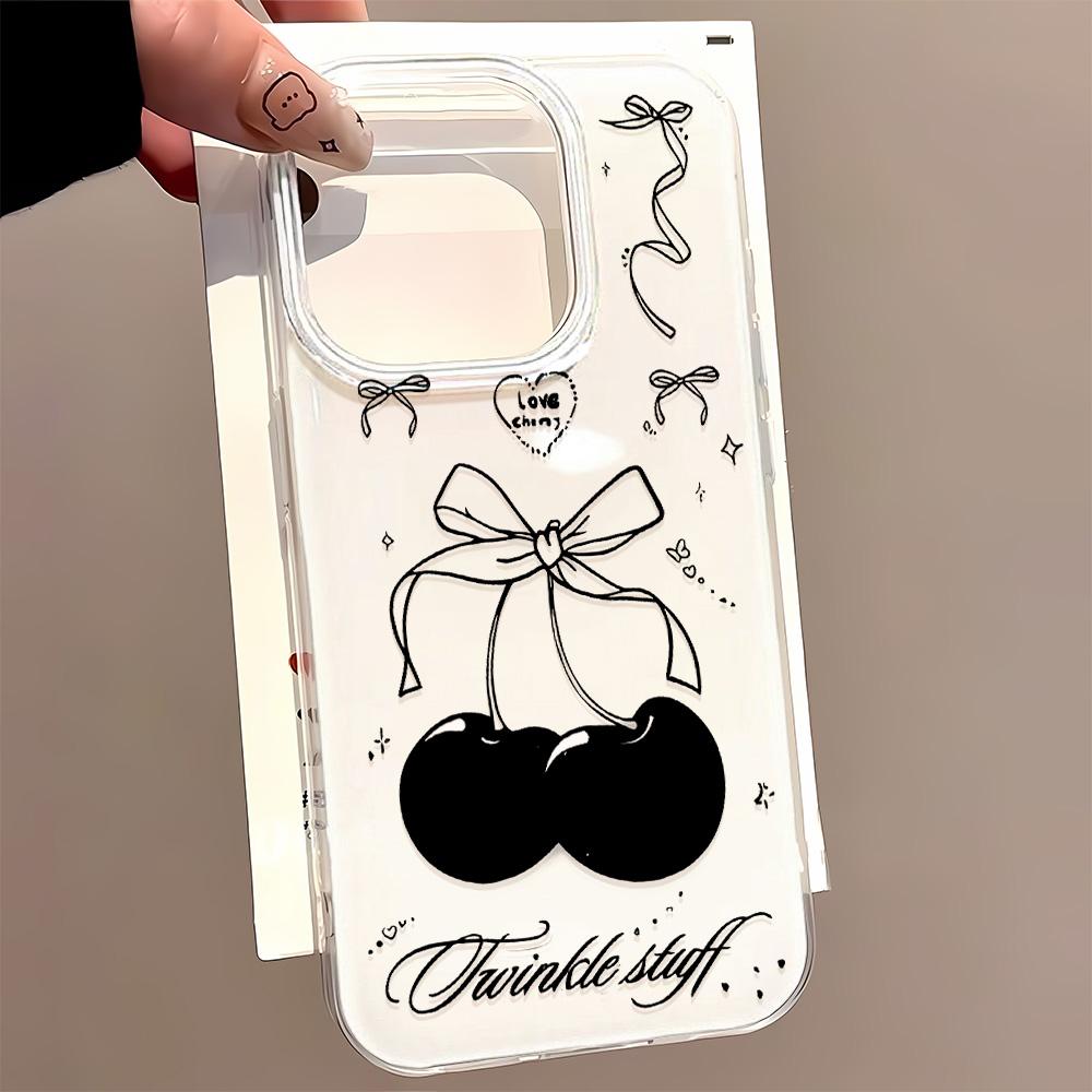 Capa de Telefone Pintada para iPhone 12 13 15 16 iPhone 16 12 13 14 15 Pro 14 15 16 Pro Max Cobertura À Prova de Choque Anti-Impressão Digital Estilo Fresco Capa Protetora