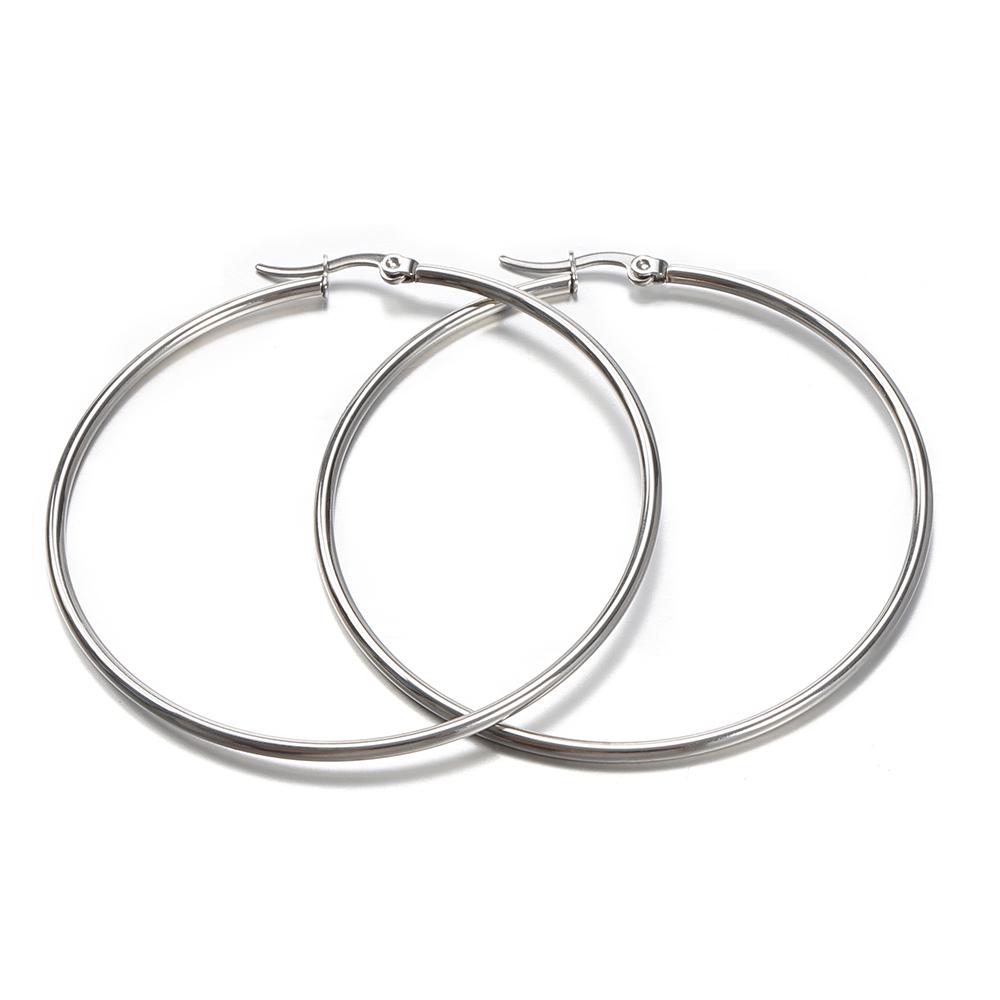 10pcs Gold 316L Stainless Steel Open Earrings Circle 15 20 25 40mm Earring Hooks Base Ear Ring for Jewelry Making Components DIY