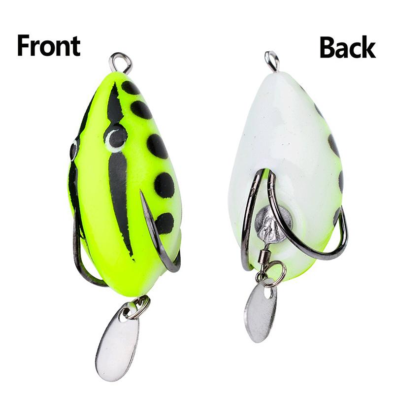 Umpan Katak 4Cm/5.6G Soft Frog Fishing Lure Mini Soft Lure Double Hooks Top Water Ray Frog Artificial Bait