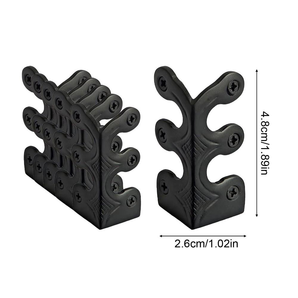 New Retro Furniture Corner Protectors Universal Hardwares Corner Guard Solid Brass Home Decor For Wardrobes Cabinets Fireplaces