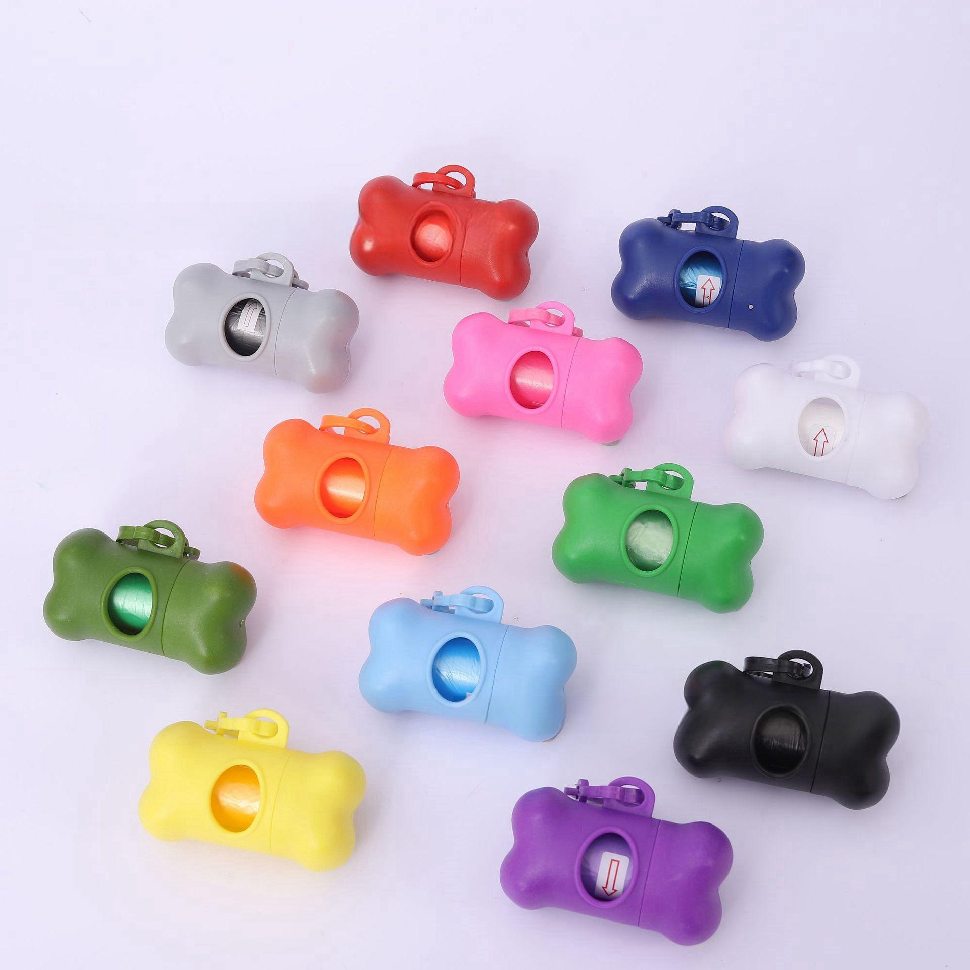 

Bone-Shaped Portable Poop Scooper with Waste Bag Dispenser Empty Trash Box [Glossy]