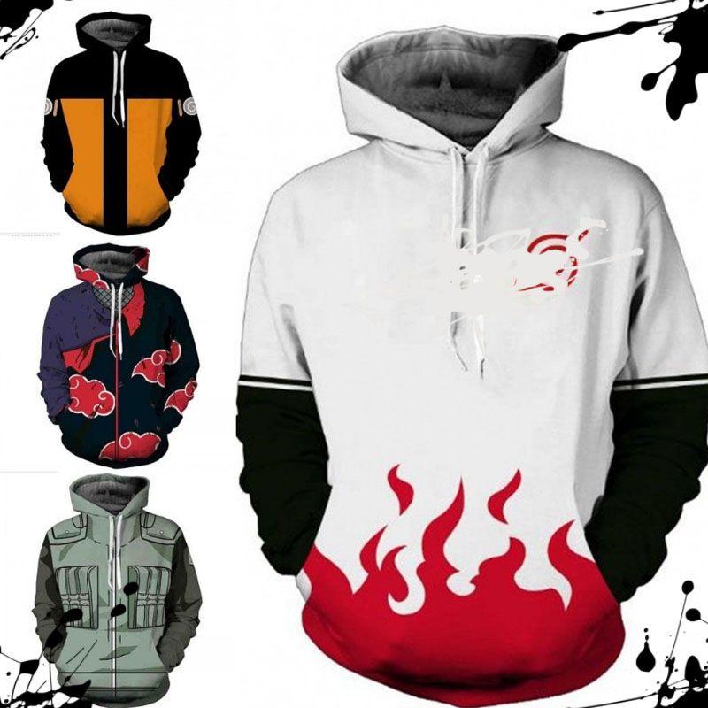 Hokage Ninjia Anime Hoodie Casual Long Sleeve Pullovers For Stylish Comfort Uk
