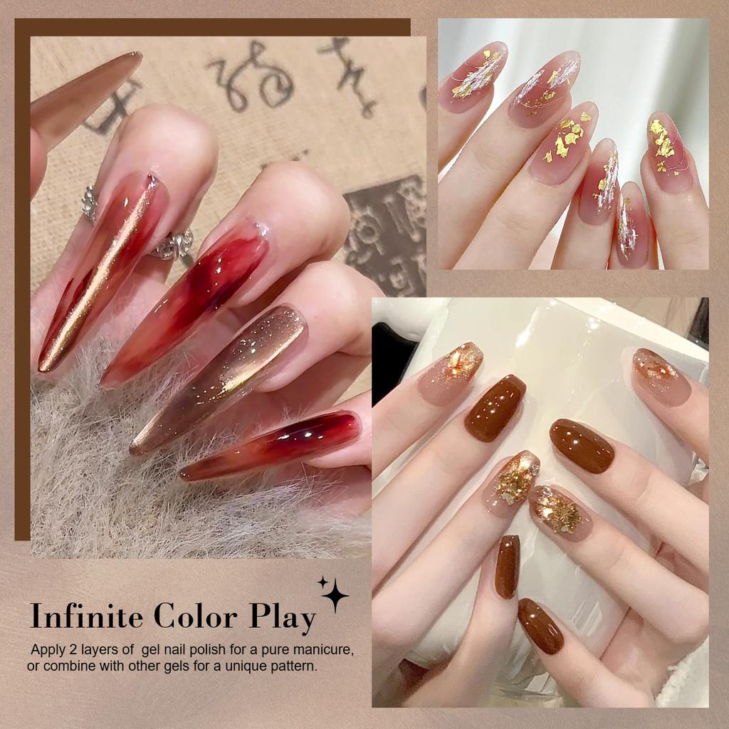 20 Colors Gel Nail Polish Kit with LED Lamp, Nail Drill, Base&Top Coat, Files, Rhinestones Full Set