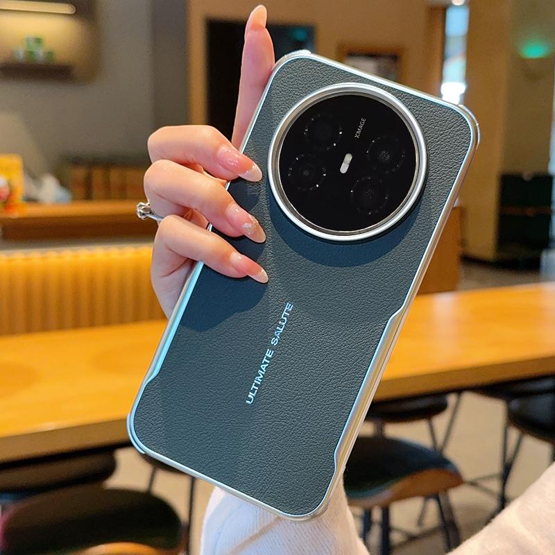 For Huawei Mate 70 70 Pro 70 ProPlus 70 Air Blade Magnetic Leather Solid Color Shockproof Anti-Oxidation Phone Case