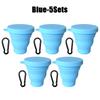180 ml Klappbecher, Mini-Einziehbecher, Silikon, tragbare Teetasse, Outdoor-Reise-Kaffee-Teleskop-Trinkbecher mit Deckel