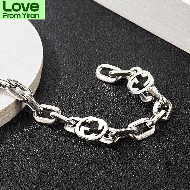 European And American Popular  Sterling Color Bracelets Letter Bracelets Stylish Stylish Men And Women Couple BraceletFashion Bracelets