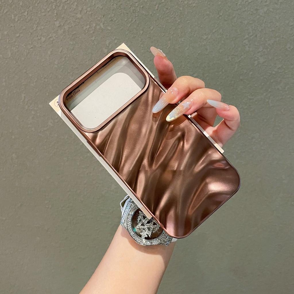 Fashion Wavy pattern Anti-fall Case for 17 16 15 14 Phone Cover 17 16 15 14 13 12 11 Pro MAX soft Shockproof Back Funda