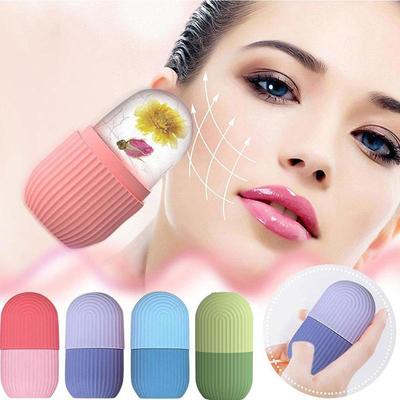 Silicone Ice Mold Face Massager Skin Care Beauty Lifting Contouring Reusable Icing Rolling Trays Roller Eye Massage Facial Roller Tool