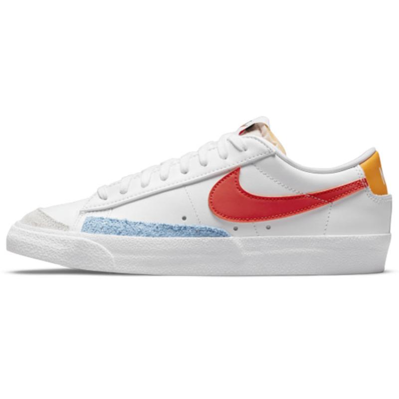 Nike Blazer Low '77 'White Orange' Women's Sneakers Skateboard Shoes DC4769-105