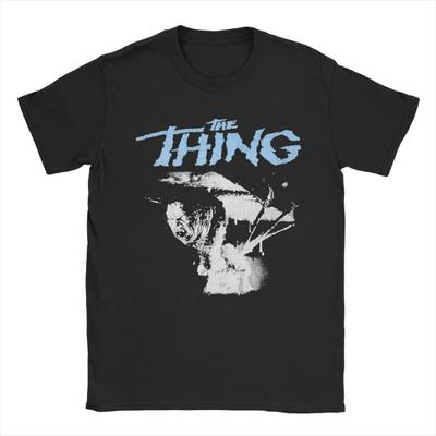 The Thing Horror Movie T Shirt Beach Cotton T-Shirts For Male Novelty Casual Tshirt Short-Sleeved Aesthetic Tees