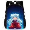 Inuyasha Warm Winter Child School Backpack with Lunch Bags ,Pencil Bags ,School Bags for Boys Girls Best Gift