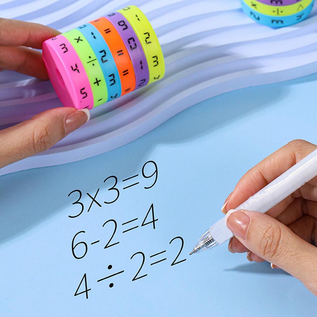 Montessori Cilindro Mágico Matemática Números Cubo Aritmética Brinquedo Crianças Matemática Contagem Jogo Quebra-cabeça para Crianças Educação Aprendizagem