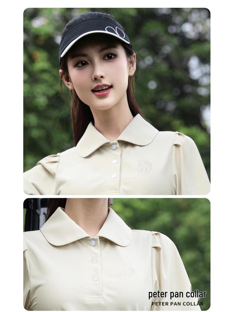 Women's 2026 Spring/Summer Golf Apparel: Breathable Short Sleeve Polo & Tennis T-Shirt Set