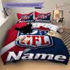 Personalized Nfl Team Soft Bedding 3 Piece Set HD Print Duvet Cover Pillowcases for Teens Adult Bedroom Decoration Christmas Gift C10397