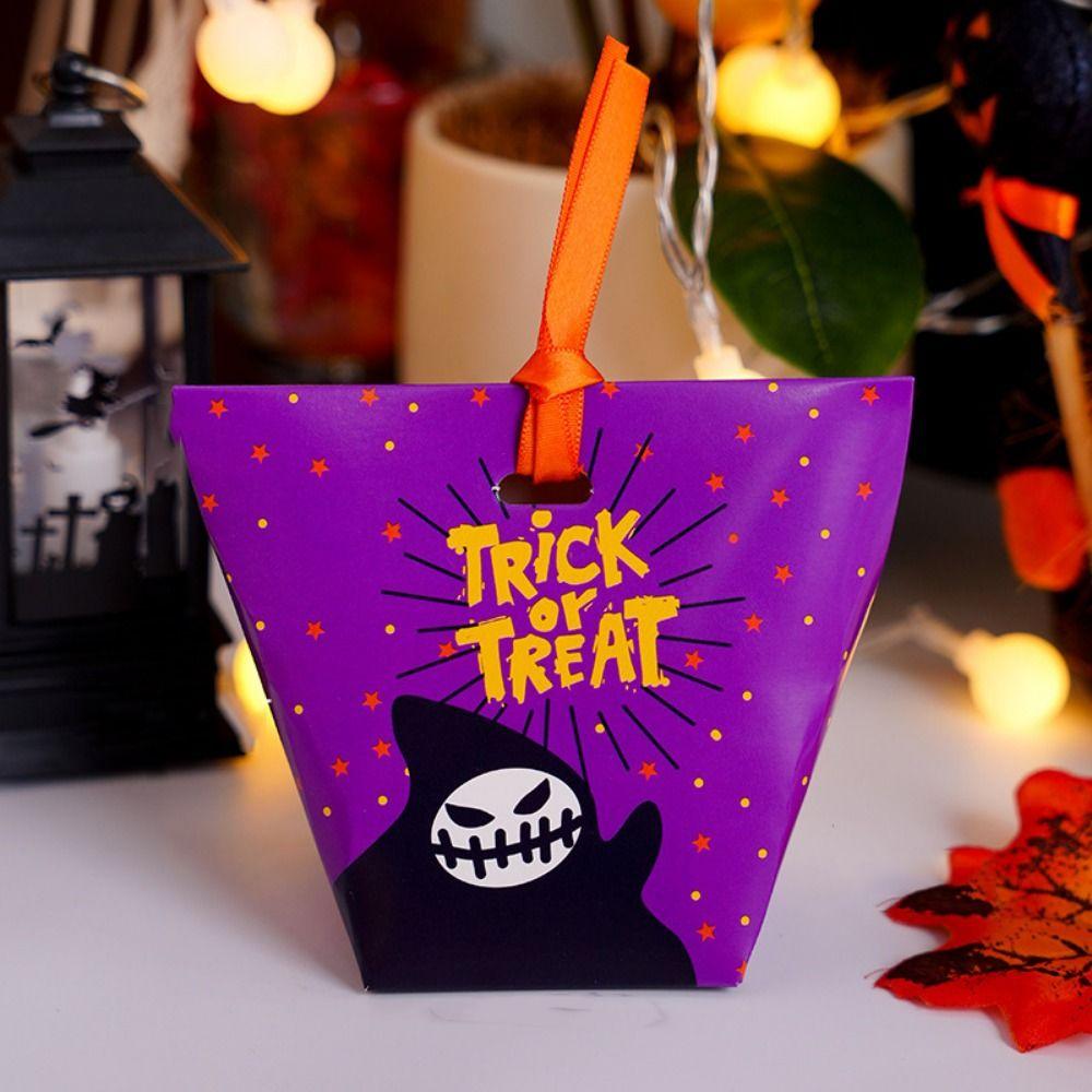 10 Stück Einfach zu montieren Halloween Süßigkeitenbox Bänder Halloween Kartonbehälter Mädchen