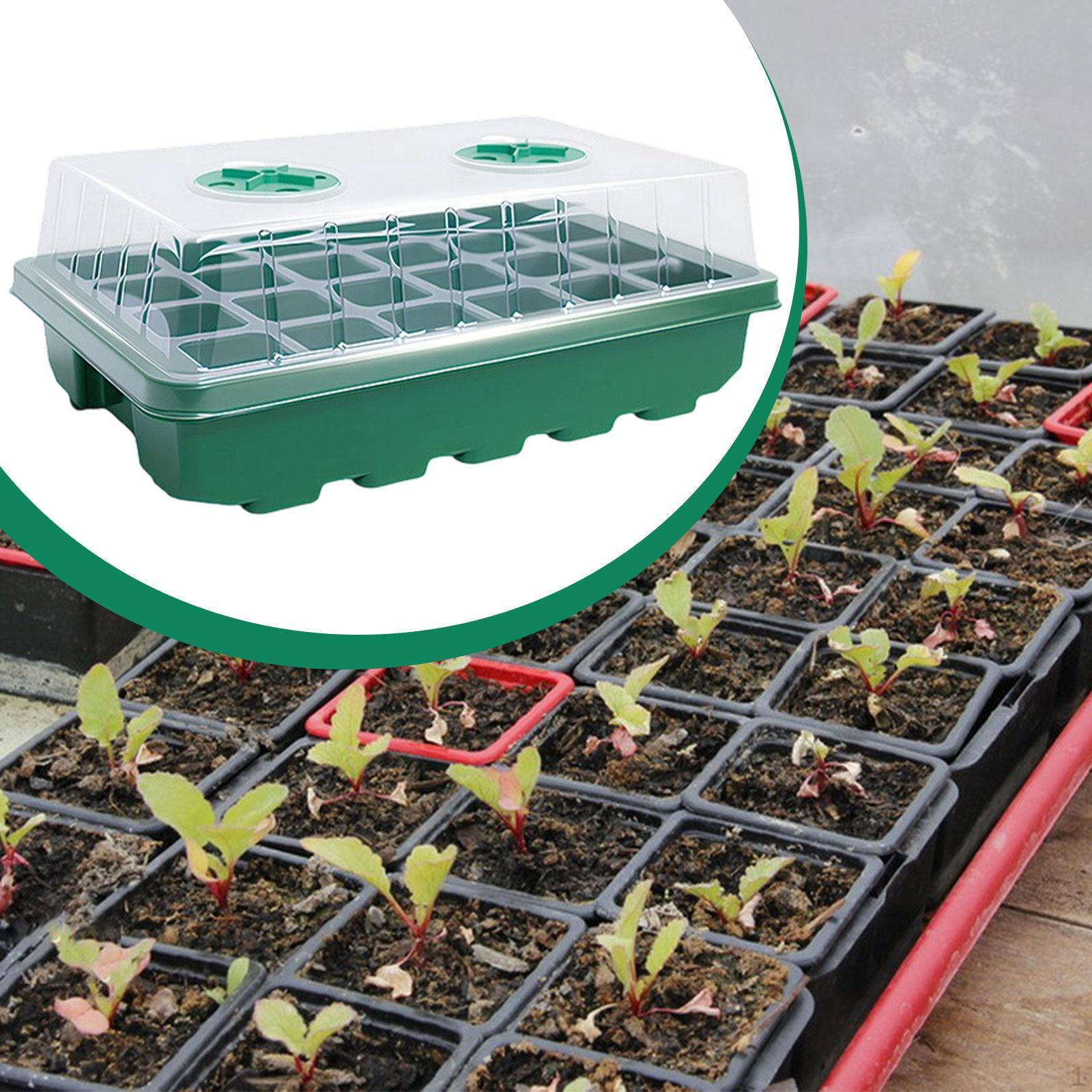 

Многоразовый поддон для рассады на 24 ячейки, прочный, с вентиляционными отверстиями, для гидропонного выращивания