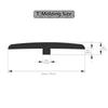 Carpet To Tile Floor Transition Strip Self Adhesive T-Molding Edging Trim Strip Household Laminate Floor Joining Strip Doorway