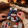 Parent Child Crafting Kits DIY Rhinestone Painting Christmas Stocking Kit, 6 Festive Patterns Crafts with Resin Handmade Gifts for Friends Drills And