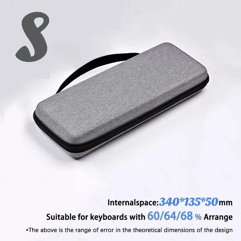 1pc Protective Keyboard Carry Case Bag, Thick EVA Shell with Inner Compartment, for LAN Party Commute & Home Storage