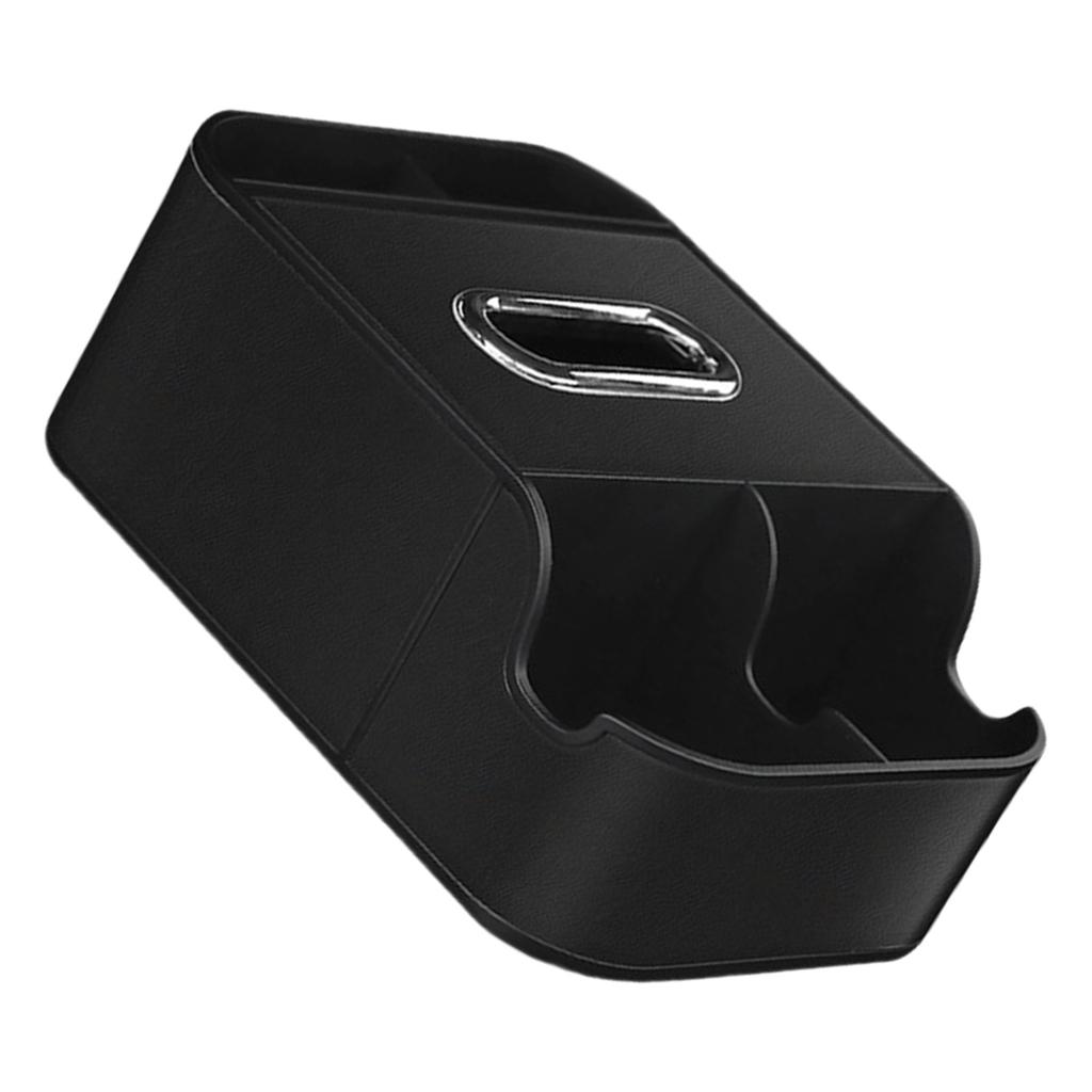Center Console Leather Organizer Tray Car Armrest Extra Storage Box Tissue Holder Car Storage Box Car Seat Organizer