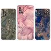 Marble Pattern Clear Case For Samsung Galaxy A52 A12 A51 A32 A21s A71 A32 A22 A50 A70 A31 A72 5G Phone Cover