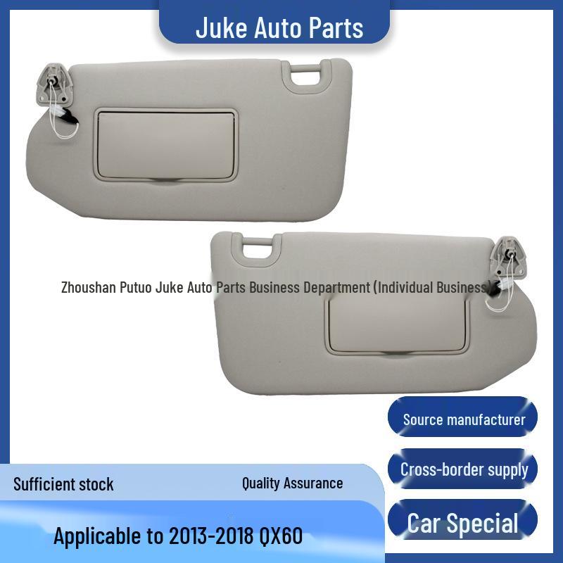 Infiniti QX60 Gray Sun Visor Pair (Parts 96400-9PB0A) for 2013-2018 Models