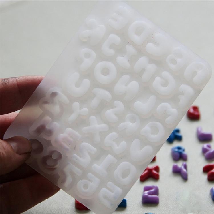 Moldes de Silicona con Letras y Números para Teclado Para Fundición de Resina Encanto de Resina Hecho a Mano Accesorios de Decoración para Teclado