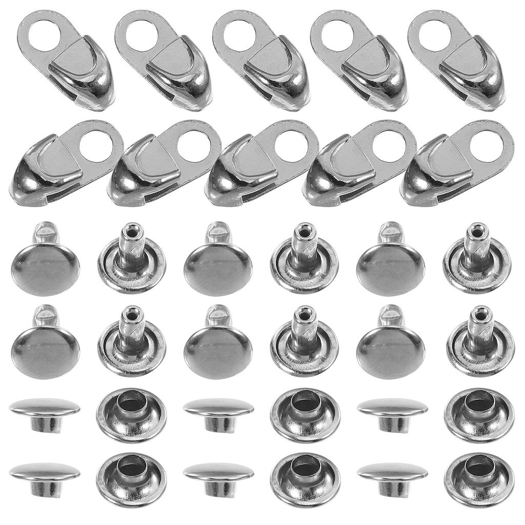 12Pcs Metal Shoelace Buckle Strong Decorative Boot Eyelet Repair Kit for Outdoor Sports Shoes DIY Lace Connector Supplies