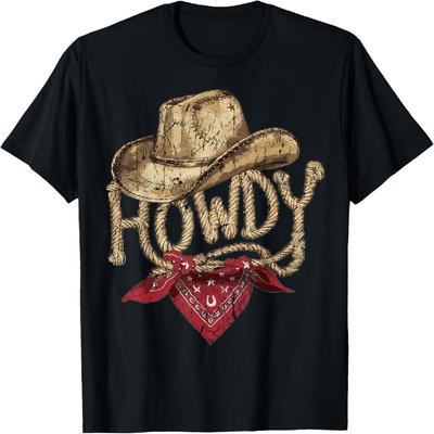 Western Cowboy Geburtstagsparty Howdy Cowboy T-Shirt