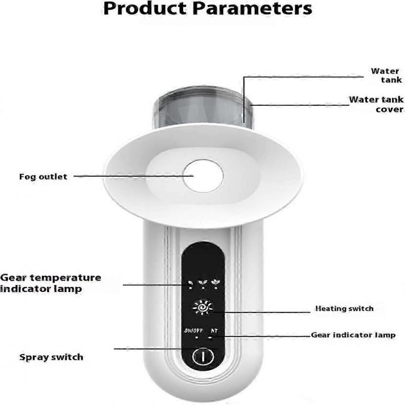 Nano Eye Mist Steam Sprayer, Mini Handheld Rechargeable Eye Drop Mister, Eye Steamer for Dry Eyes with Warm Compress, Steam Therapys Wand for Relief