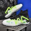 Football Shoes Men's AG Long Nails Artificial Turf Flat Bottom Broken Nails High Top Socks Mouth Outdoor Sports Football Shoes Men
