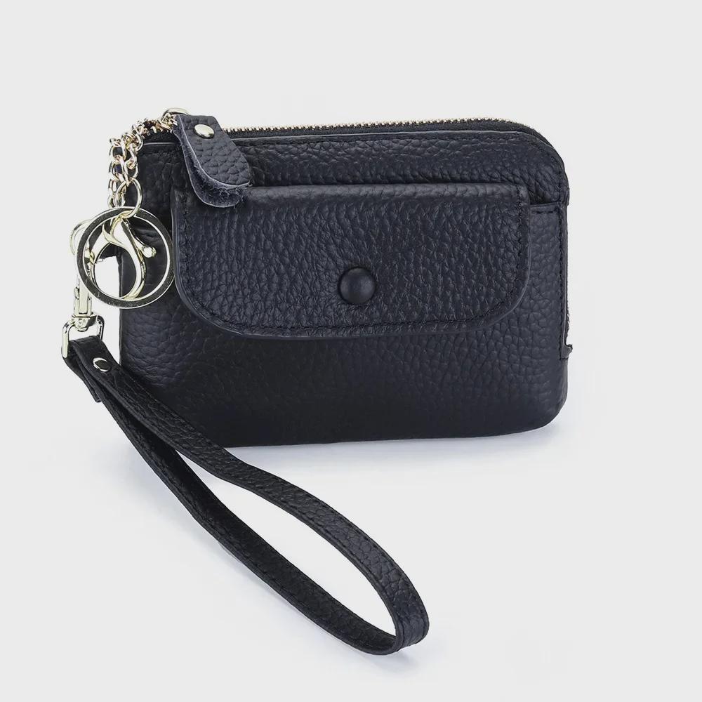 Women's Large Capacity Genuine Leather Coin Purse - Ultra-Thin, Multi-Functional Compact Clutch Bag