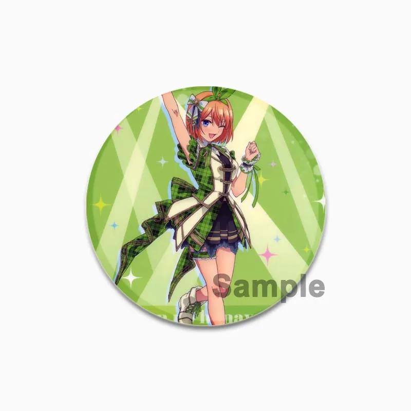 32/44/58mm The Quintessential Quintuplets Pin Broche feito à mão para roupas Desenho animado Cosplay Emblema Mochila Decoração Jóias Presente infantil