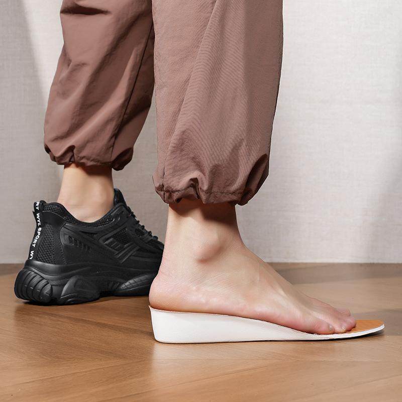 Neue 7cm Absatzsteigernde Retro-Sneaker Für Herren Übergröße 36-46 Bequeme Klobige Dicke Sohle Freizeit-Sport-Aufzugsschuhe