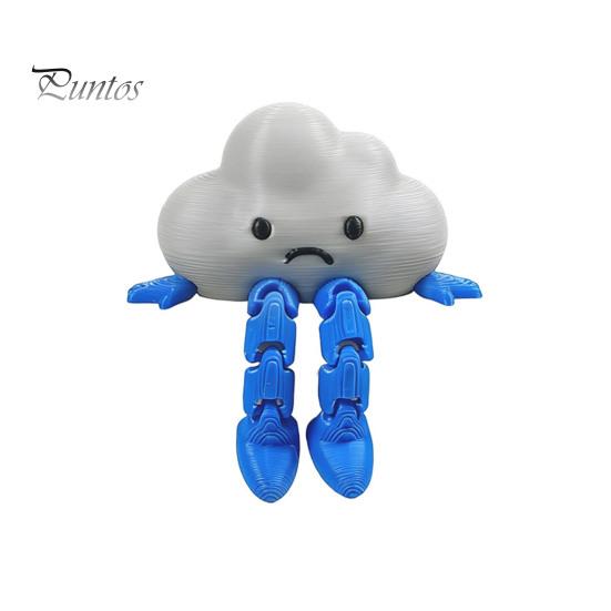 Fun Gadgets for Boredom Weather Gnome Figurine, 3D Printed Poseable Series Desk Toy, Stress Relief Fidget Toys Creative Collectible Decor Office, Gift