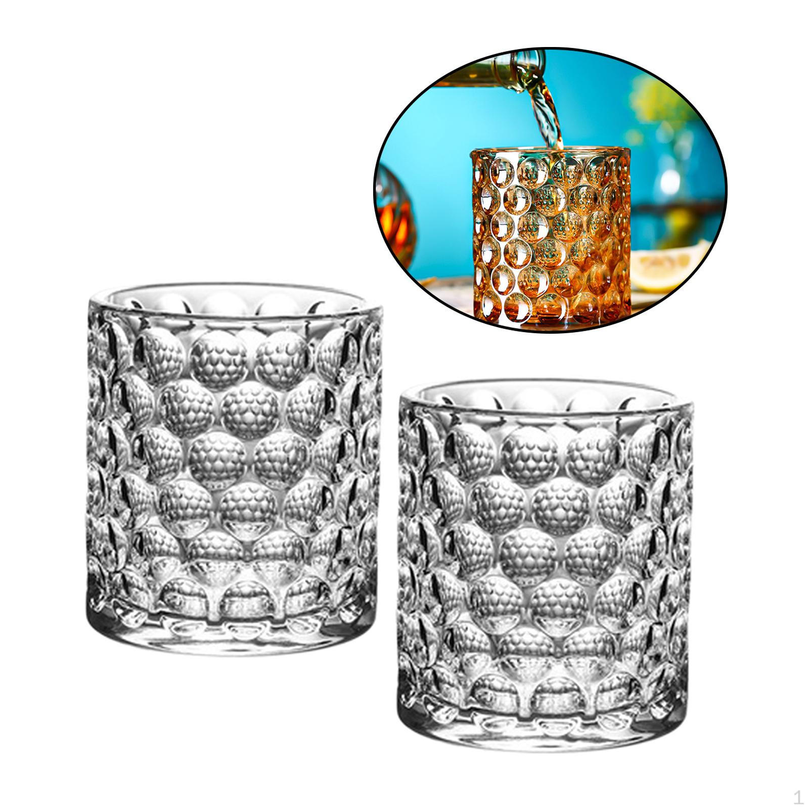 Cup Drinking Glasses Coffee Glass for KTV Bar Leisure Office Desktop Transparent