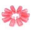 Set of 10 nail clips for removing hybrids, gel varnish, red