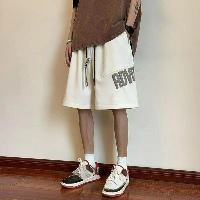 

Japanese High Street Khaki Casual Shorts Men s Summer Thin Trendy Brand Sports Loose Basketball Five-point Pants 4XL абрикосовий