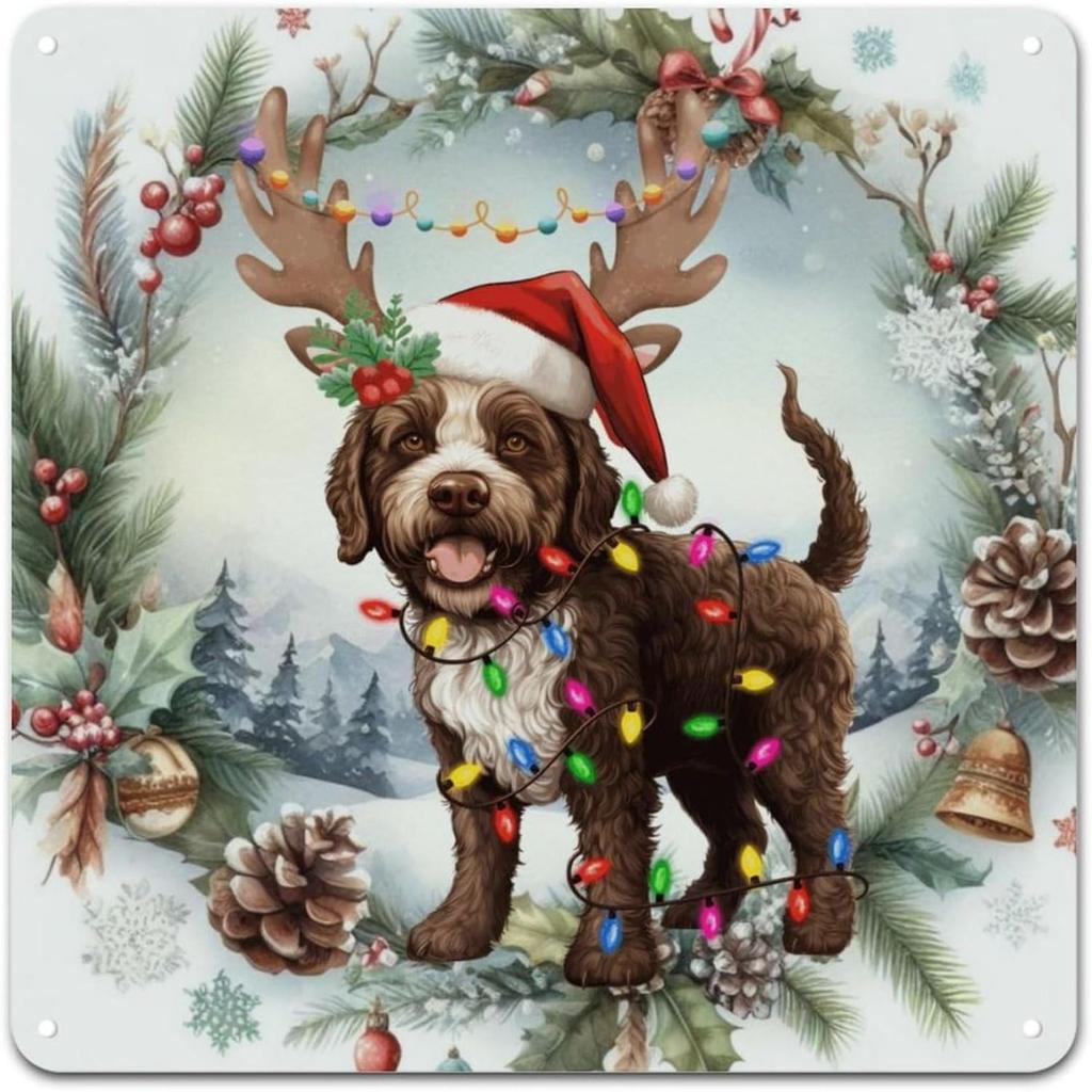 Christmas Metal Wall Art for Home Living Room Kitchen Decor