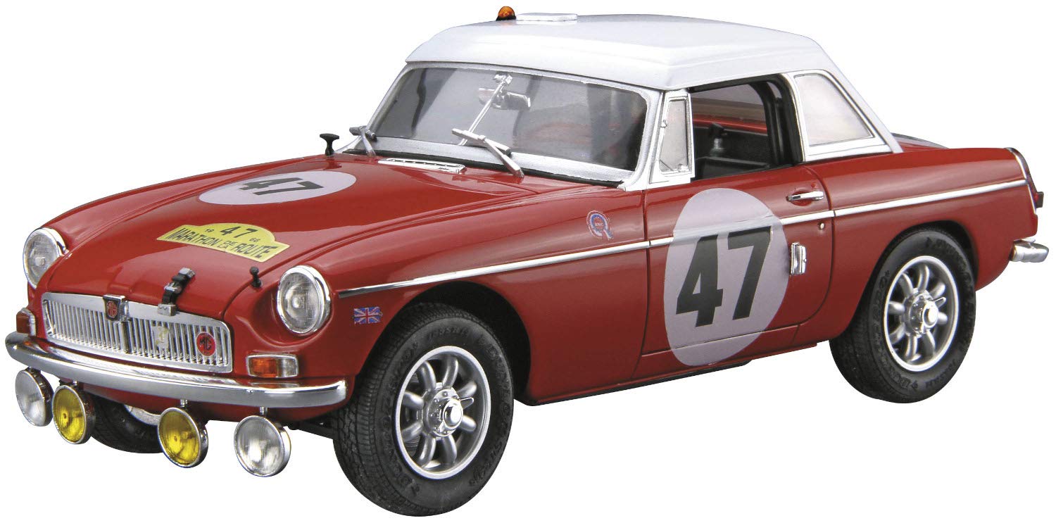 

[Aoshima Bunka Kyozaisha] 1/24 The Model Car Series SP BLMC G/HM4 MG-B CLUB RALLY Ver. 1966 Plastic Model