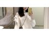Plus Size Off-Shoulder Gray Sweatshirt for Women - Long Sleeve, Thin, Mid-Length, Spring/Autumn.