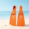 Adult Open Heel Swim Fins Snorkeling Freediving Mid-Length Professional Diving Gear Black White Yellow Orange Blue