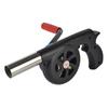 Outdoor Cooking Hand Crank Blowers BBQ Fan Air Blower Barbecue Fire Bellows for Picnic Camping Cooking Accessories