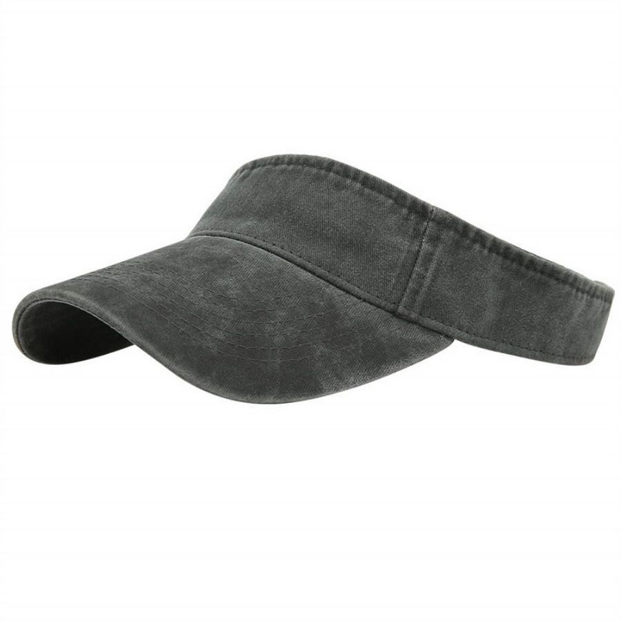 Sonnenhut - Baumwollmaterial, Offener Hut, Für Männer Und Frauen. Baseballkappe Geeignet für den Sommer, Mit Verstellbarem Design für Draußen gray