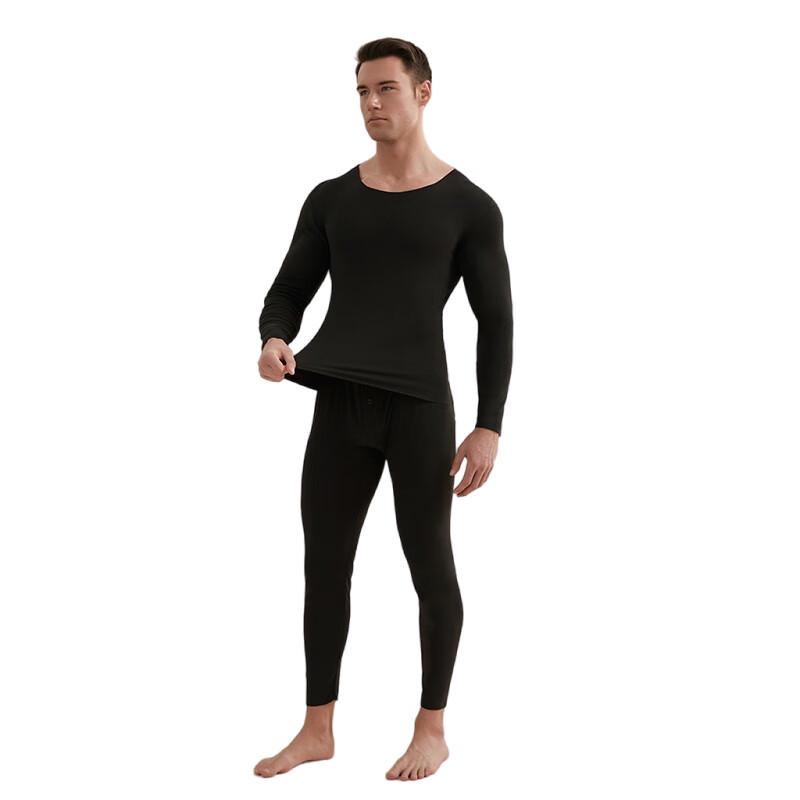 

Hengyuanxiang Men s Seamless Thermal Underwear Set L